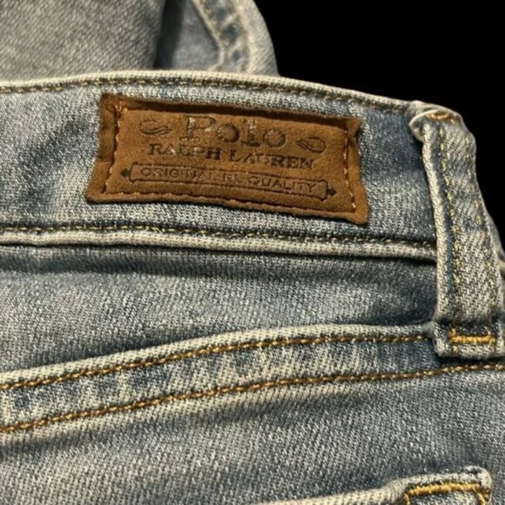 Kids Polo blue distressed jeans Size L (12/14) - Picture 3 of 11